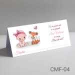 Plic de bani botez fete – Vulpe – CMF-04