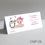 Plic de bani botez fete – Pinguin – CMF-06