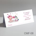 Plic de bani botez fete – Unicorn – CMF-08