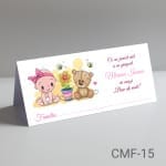 Plic de bani botez fete – Ursulet – CMF-15