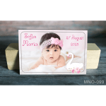 Magnet personalizat botez - Lebada - MNO-099