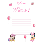 Carton A5 cu numar de masa