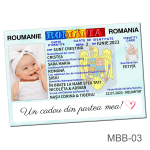 Magnet buletin - fetita - MBB-03