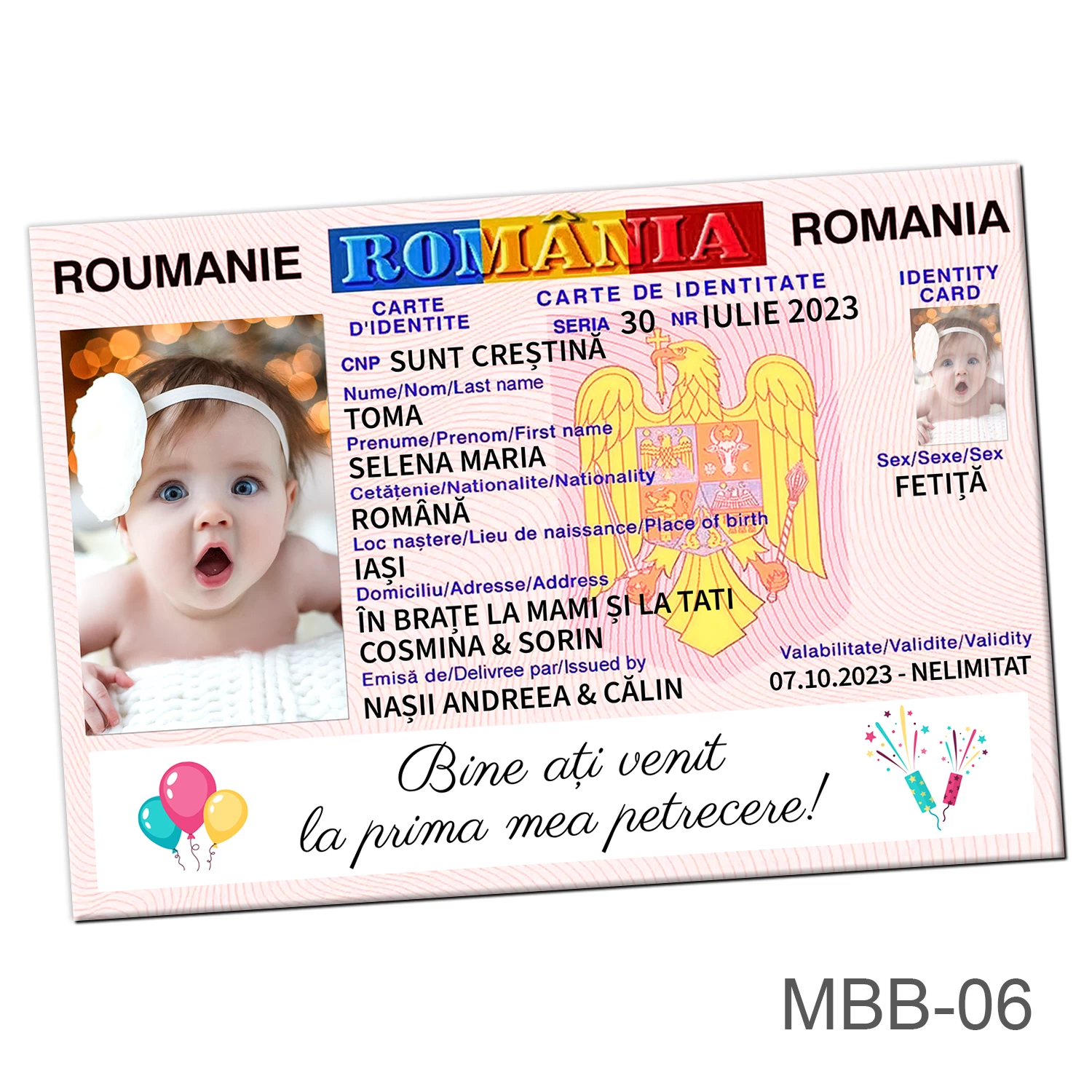 magneti buletin fetita MBB-06 Magnet buletin - fetita - MBB-06 - imagine 1