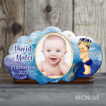 Marturii botez magnetice forma norisor - Micul Print - MCN-35