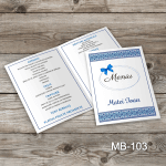 Meniu Botez - Motive traditionale - MB-103