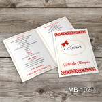 Meniu Botez - Motive traditionale - MB-102