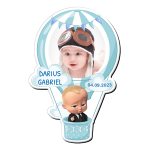 Marturii magnetice cu plic albastru printat - Balon - EMBP-064 - imagine 2