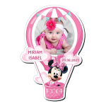 Marturii magnetice cu plic roz printat - Balon - EMBP-077 - imagine 2