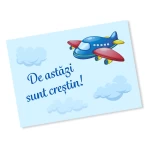 Marturii magnetice cu plic albastru printat - Avion - EMBP-051 - imagine 3