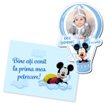 Marturii magnetice cu plic albastru printat - Balon - EMBP-061