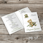 Meniu Botez - Ursulet in avion - MB-107