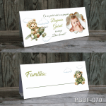 Plic de bani cu poza - Ursulet in avion - PBBF-070