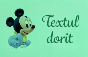 Baby Mickey si text