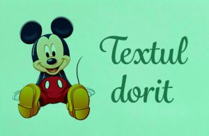 Mickey si text