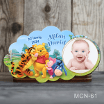 Marturii botez magnetice forma norisor - Winnie the Pooh - MCN-61
