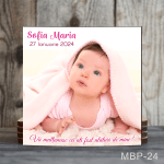 Magnet personalizat botez patrat - MBP-24