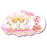 Marturii botez magnetice forma norisor - Ingerasi - MCN-42 - imagine 2