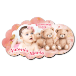 Marturii botez magnetice forma norisor - Ursuleti - MCN-37 - imagine 2
