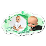 Marturii botez magnetice forma norisor - Baby Boss - MCN-85 - imagine 2