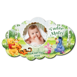 Marturii botez magnetice forma norisor - Winnie the Pooh - MCN-78 - imagine 2