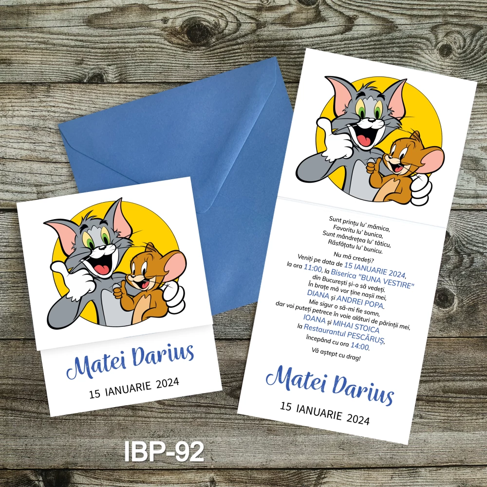 Invitatii botez dragute