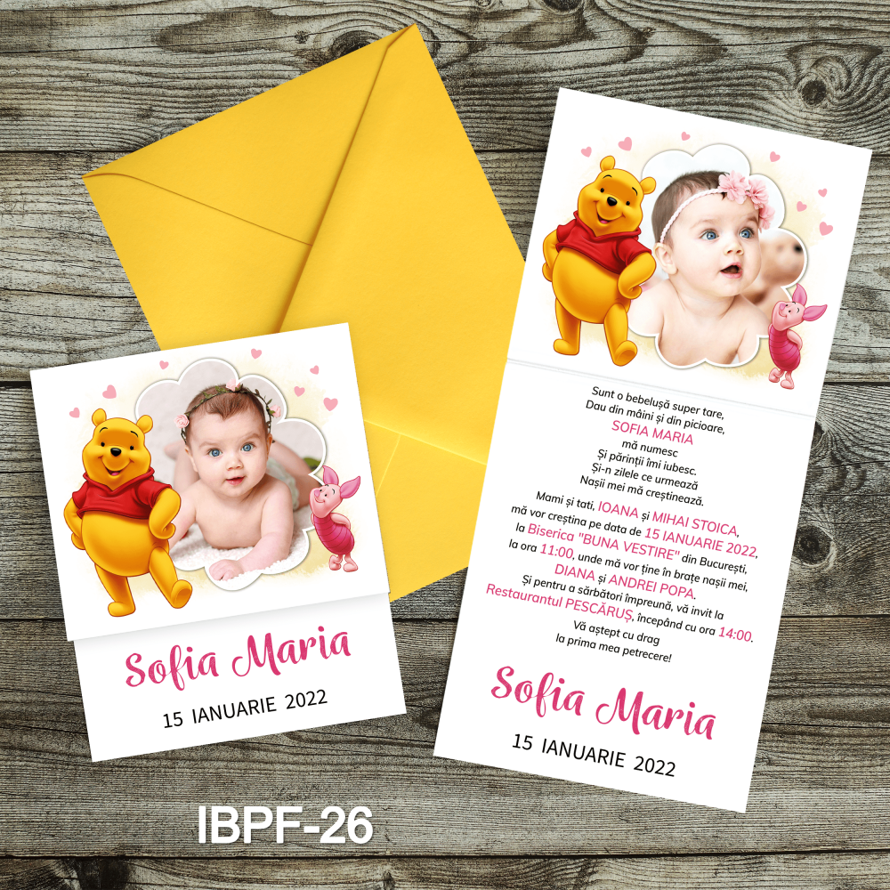 invitatii botez fata