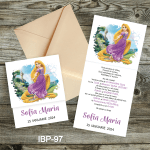 Invitatii botez deosebite Rapunzel