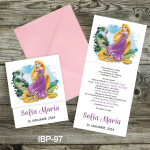 invitatii botez fata Rapunzel