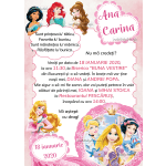 invitatii digitale botez printese disney