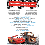 invitatii botez digitale Cars