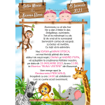 invitatie online botez Jungla