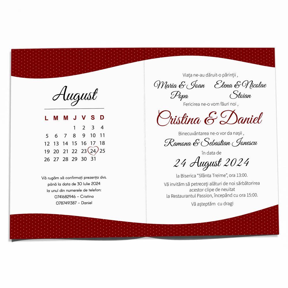 invitatii nunta elegante