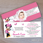 invitatie botez cu poza bebelusului