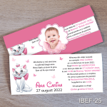 invitatie botez cu poza bebelusului