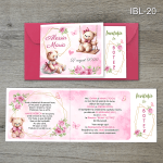 invitatii botez fetite ursuleti
