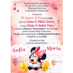 invitatii botez digitale Minnie Mouse