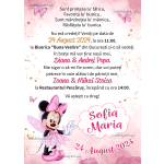 invitatii botez digitale Minnie Mouse