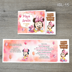 invitatii botez ieftine Minnie Mouse