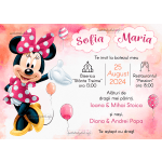 invitatii botez online Minnie Mouse