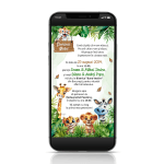 invitatii botez online safari