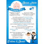 Invitatie digitala nunta si botez baieti