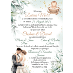 Invitatie digitala nunta si botez baieti