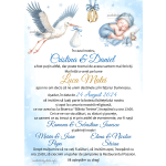 Invitatie digitala nunta si botez baieti