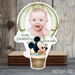 marturii botez balon aer cald si Mickey Mouse