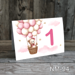 numere de masa ursulet cu baloane