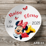 eticheta autoadeziva Minnie Mouse