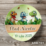 etichete autoadezive personalizate Dinozauri