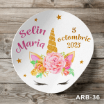 etichete autoadezive rotunde personalizate Unicorn