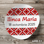 etichete autocolante rotunde Motive traditionale romanesti